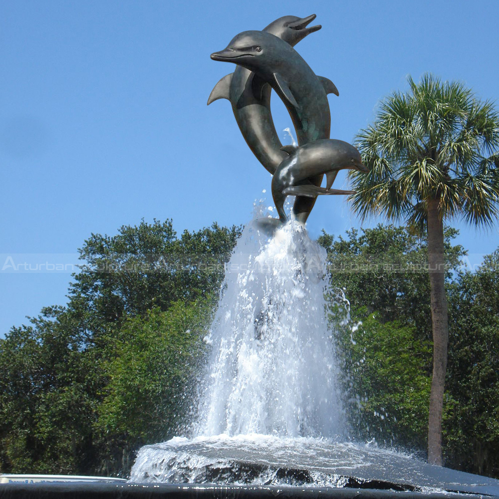 Outdoor Dolphin Fountain