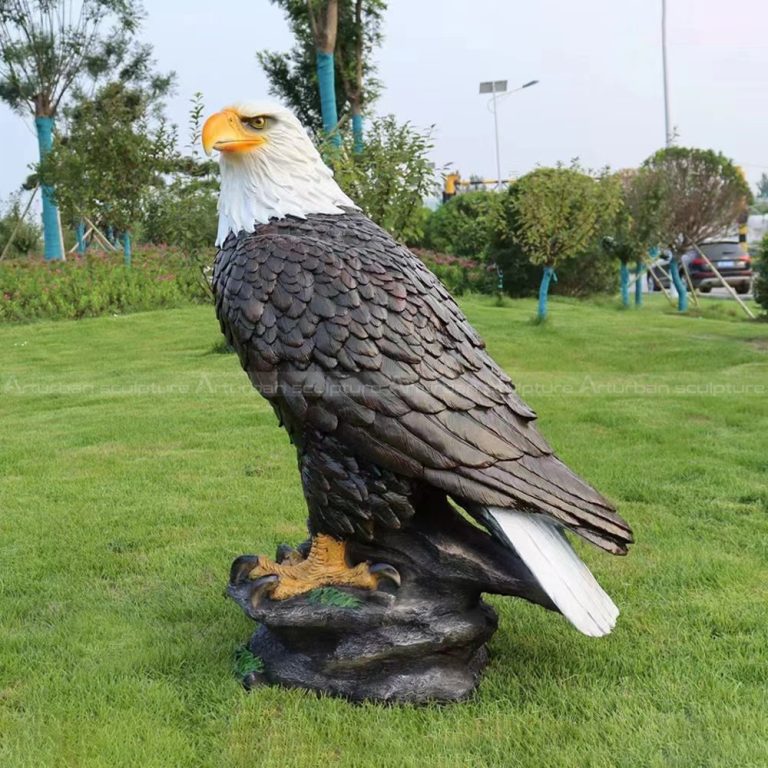 Bald Eagle Yard Statue