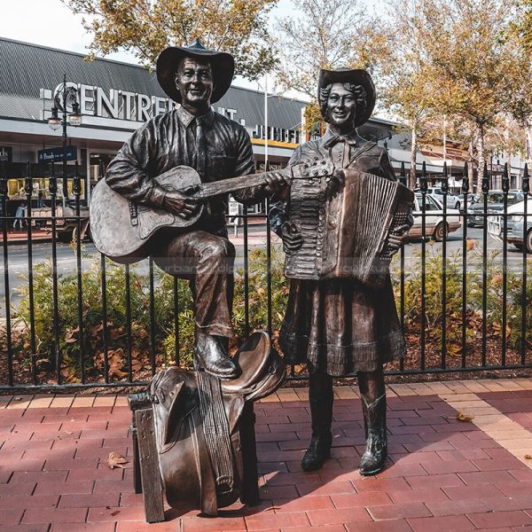 metal musician sculpture