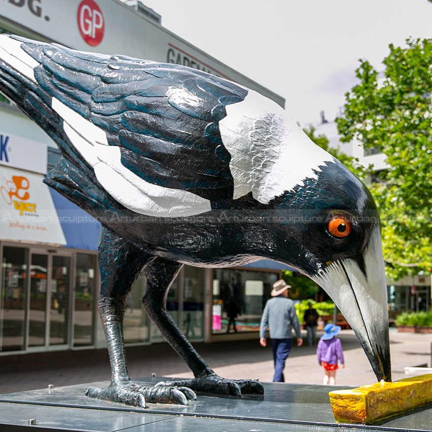 magpie garden ornament