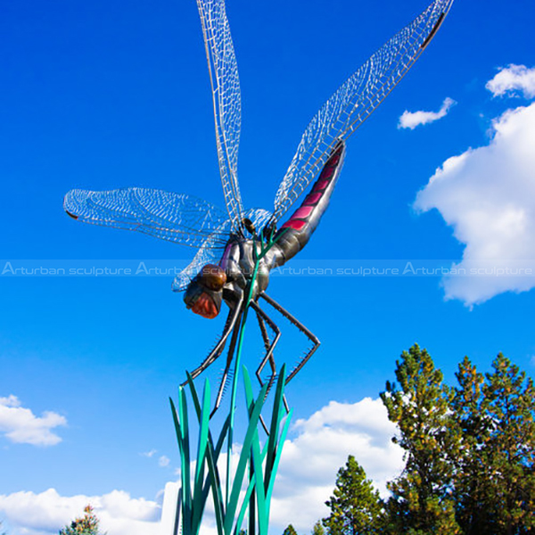 large dragonfly garden sculpture