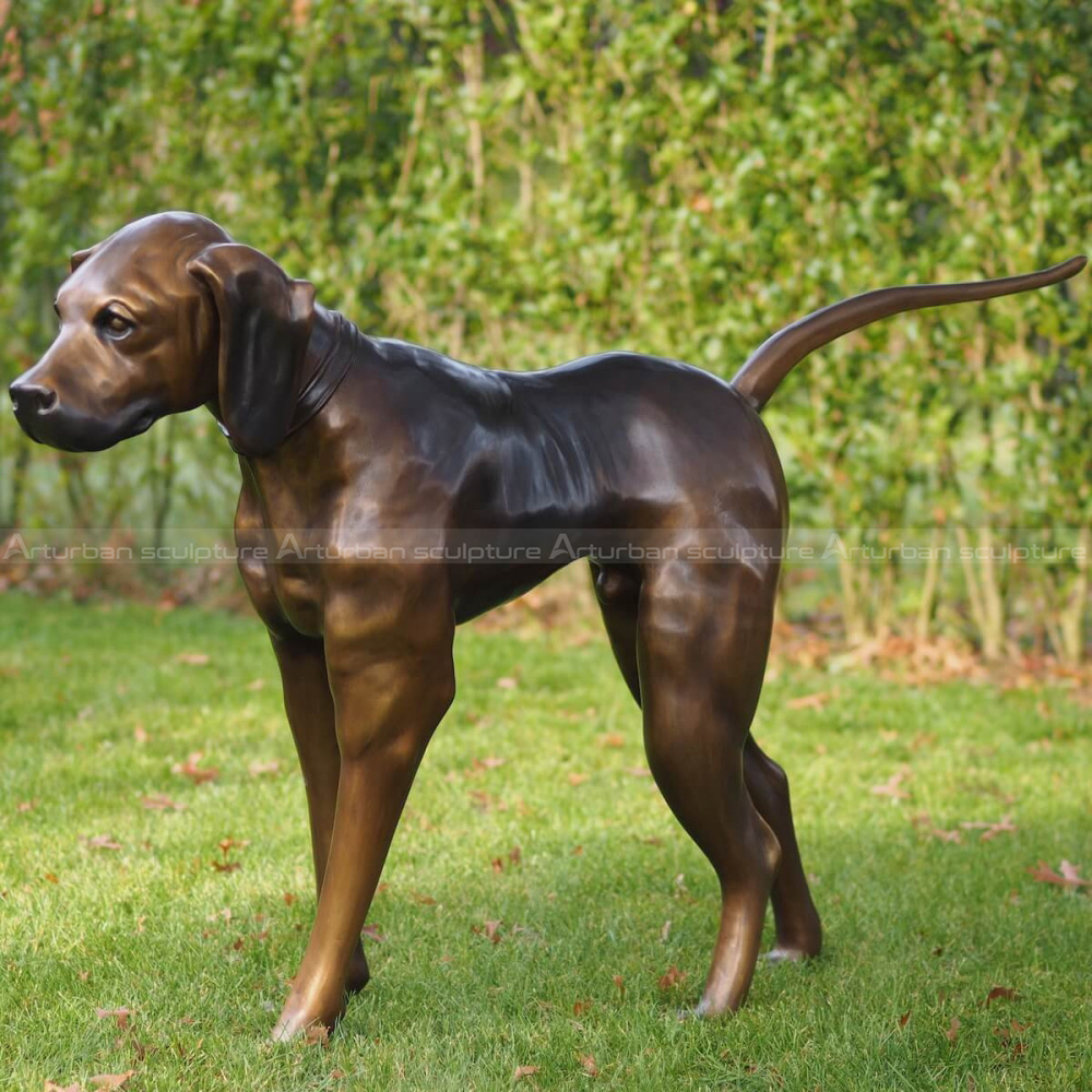 Hound Dog Garden Statue