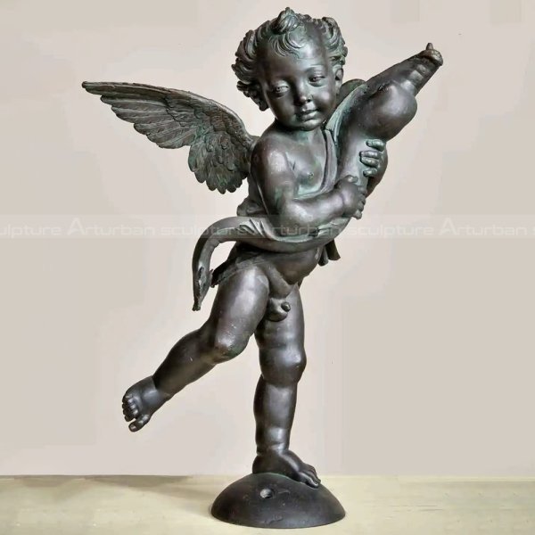 antique cherub statue