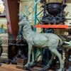 antique deer statue