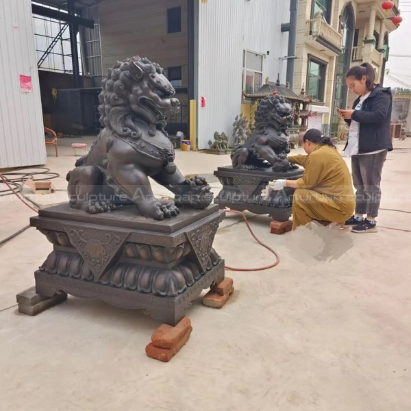 chinese guardian lion statues for sale