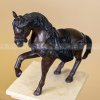 horse with saddle statue