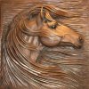 Horse Head Relief Sculpture