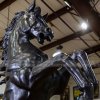 bronze horse garden statue