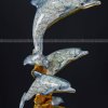 copper dolphin statue