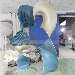 Abstract wave sculpture