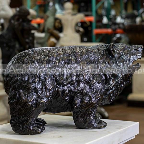 small bear statue