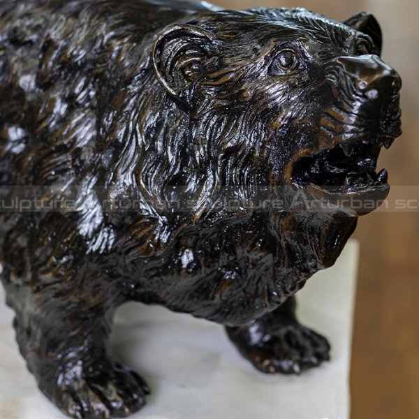 small bear statue