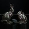 rabbit bronze sculpture