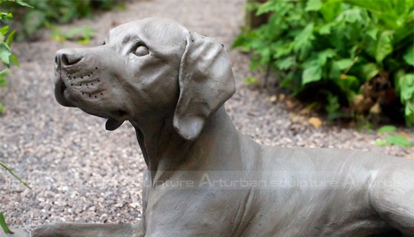 black labrador garden ornament