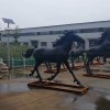 black stallion statue