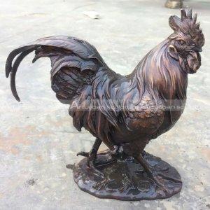 Metal Chicken Garden Sculpture