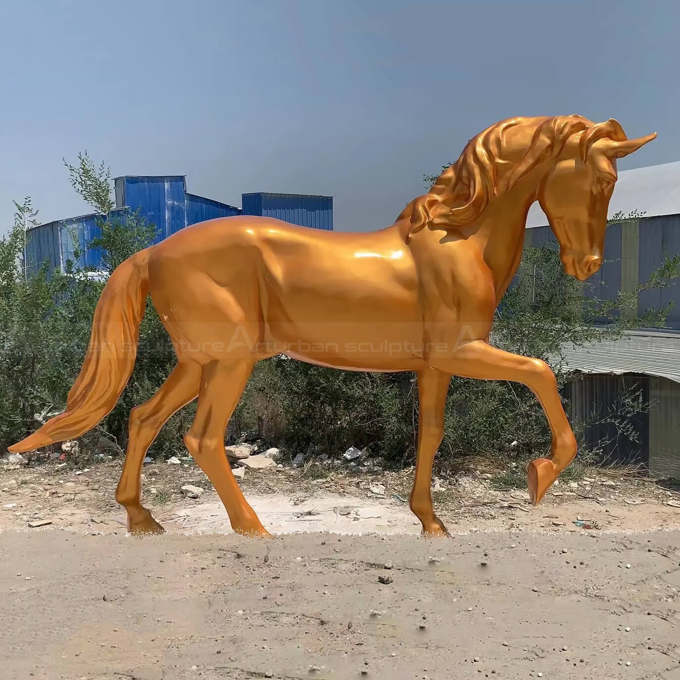 fibreglass horse statue