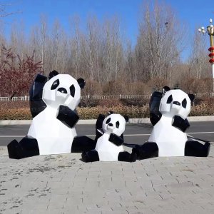 large panda statue