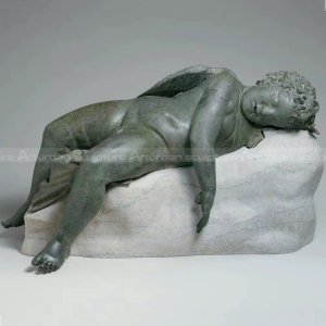 Bronze statue of Eros sleeping