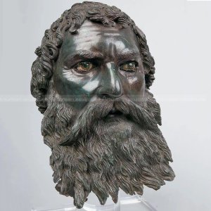 greek head statue