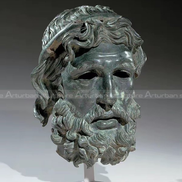 greek head statue