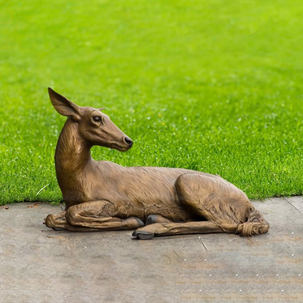 Deer Laying Down Sculpture