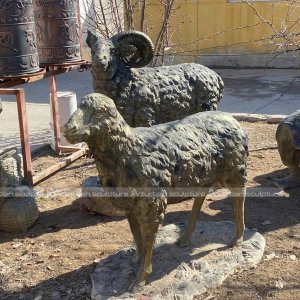 large sheep statue