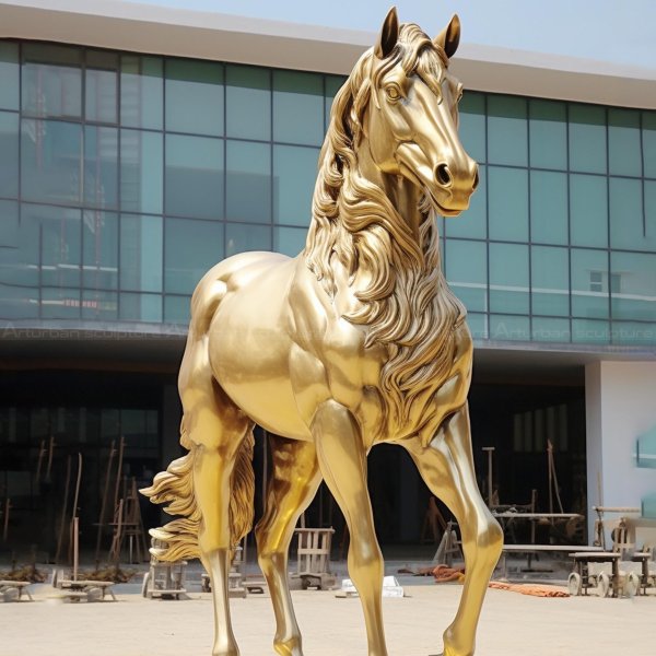 vintage bronze horse statue