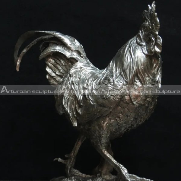 Metal Chicken Garden Sculpture