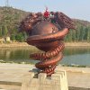 bronze chinese dragon statue