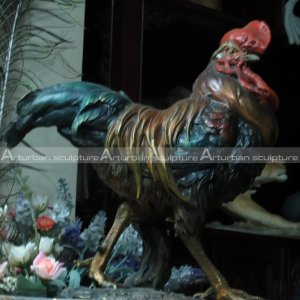 Large Outdoor Rooster Statue