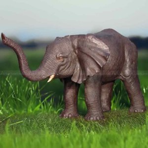 Antique Bronze Elephant Sculpture