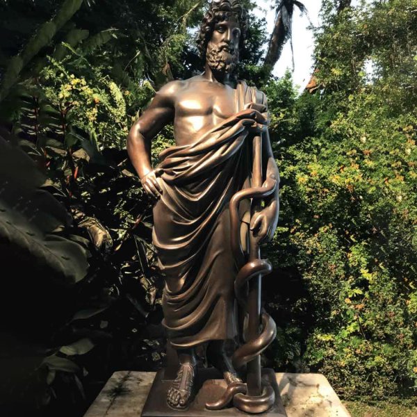 Bronze Asclepius Statue