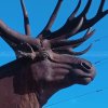 Bronze Elk Statue Life Size