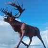 Bronze Elk Statue Life Size