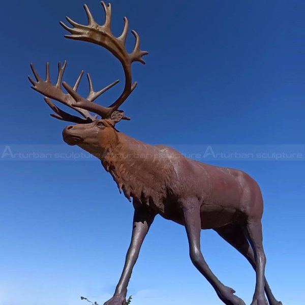 Bronze Elk Statue