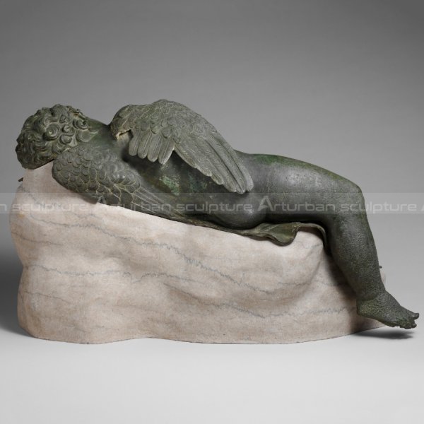 Bronze statue of Eros sleeping