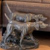 Bronze Hunting Dog Sculpture