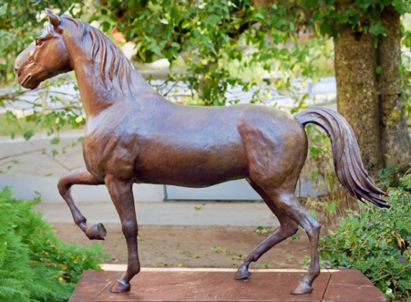 Walking Horse Statue