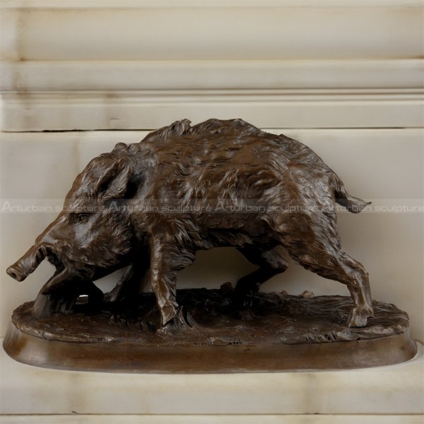 Bronze Boar Statue