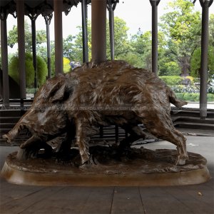 Bronze Boar Statue