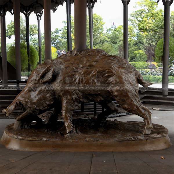 Bronze Boar Statue