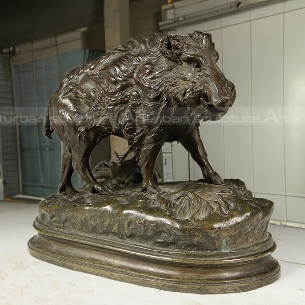 Wild Boar Statue for Sale