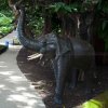 large elephant yard statues