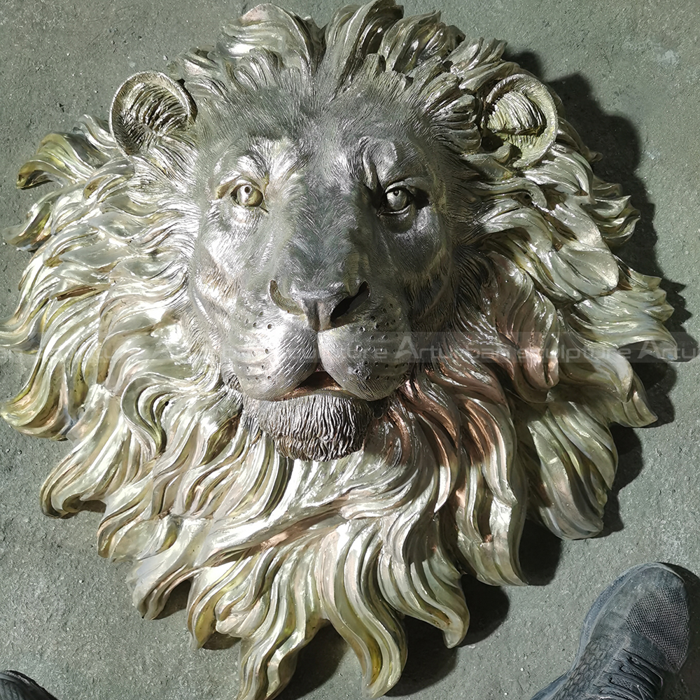 lion head garden ornament