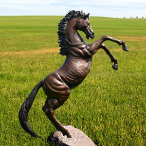 prancing horse sculpture
