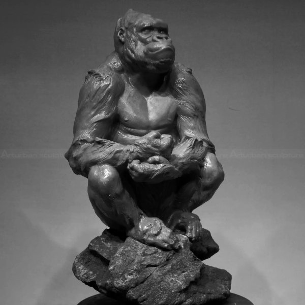 chimp sculpture