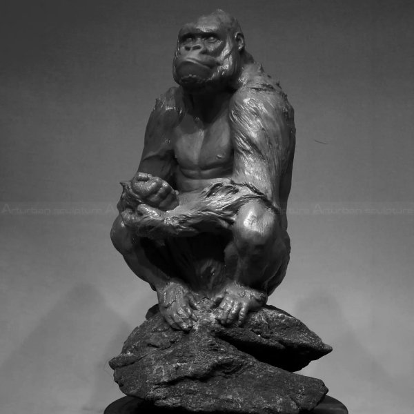 chimp sculpture