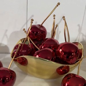 large red cherry ornament
