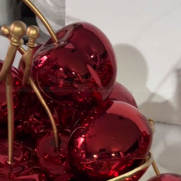 large red cherry ornament